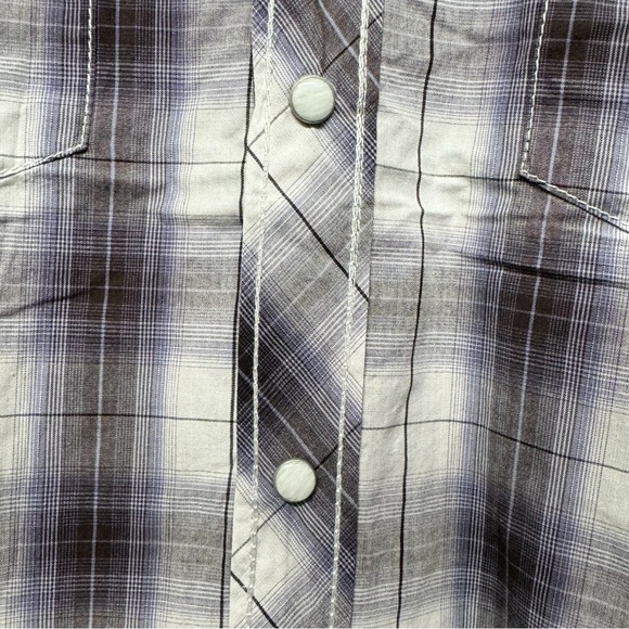 Larry Mahan Men's Western Diamond Pearl Snap Shirt Long Sleeve - Black NWOT - Picture 7 of 7